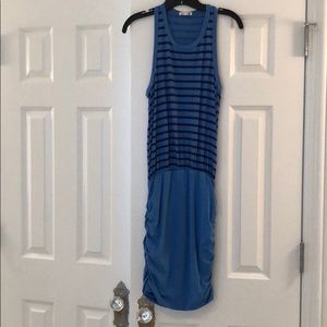 Sundry Blue Striped Racerback Dress Size 1
